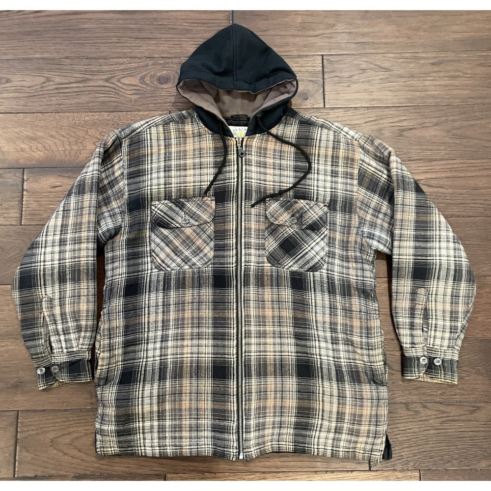 Alaska 1959 Wilderness Gear Plaid Quilted Flannel Shirt‎ Jacket M